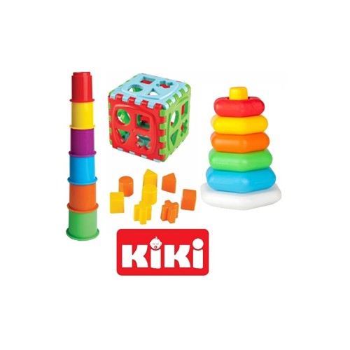 Kiki Bebeğimin Ilk Oyuncakları 3'lü Set Eğitici Oyuncak Kiki Bebeğimin Ilk Oyuncakları 3'lü Set Eğitici Oyuncak